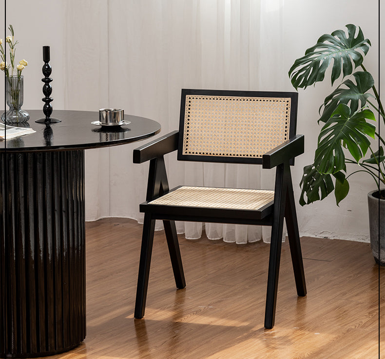 ラタンチェア 籐編み椅子 幅48/52cm カフェチェア sx-480