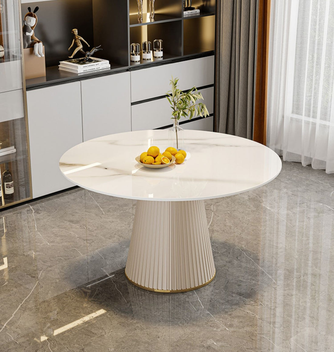 セラミックテーブル – 丸テーブル 椅子 上質な空間を演出 fel-1971 - BestKagu