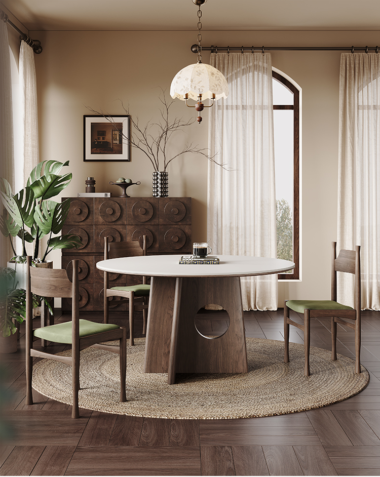 丸テーブル セラミック丸いダイニングテーブルhagst-3408