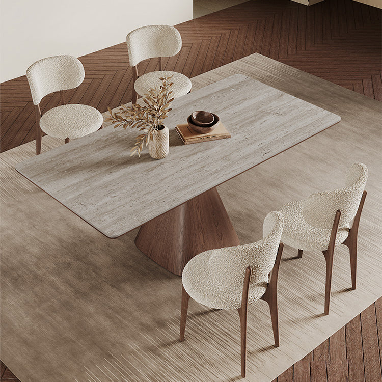 ダイニングテーブル  セラミック製天板コンクリート調テーブルhagst-3420