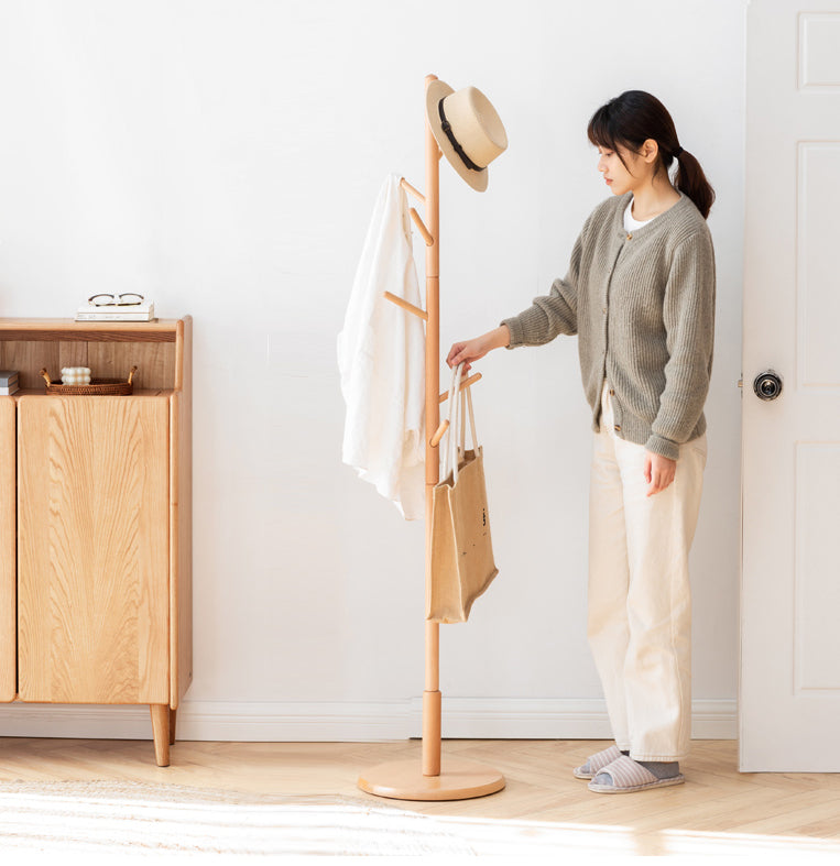 ハンガーラック幅38 ハンガー 天然木 リビング収納 y00i04 - BestKagu