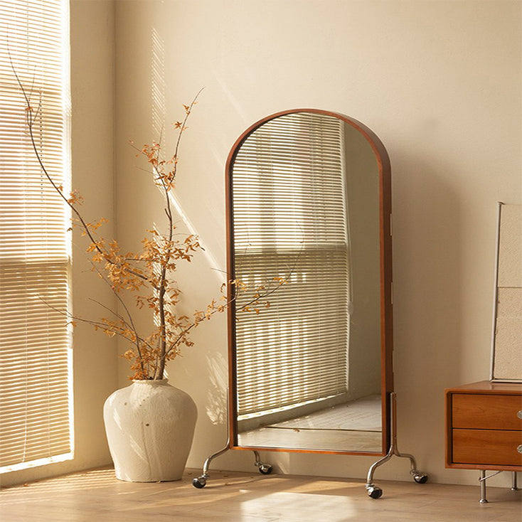 スタンドミラー 全身鏡 姿見鏡 キャスター付き 裏収納付き  mr-204 - BestKagu