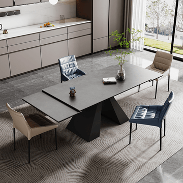 伸長式 ダイニングテーブル セラミック天板 大理石柄 おしゃれ fxj-681 - BestKagu