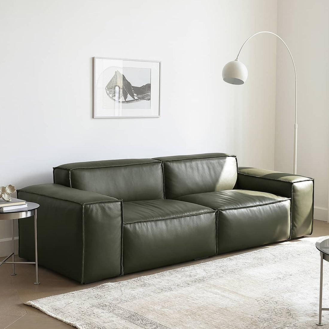 ソファー 幅265cm 本革 ローソファ おしゃれ my-368 - BestKagu