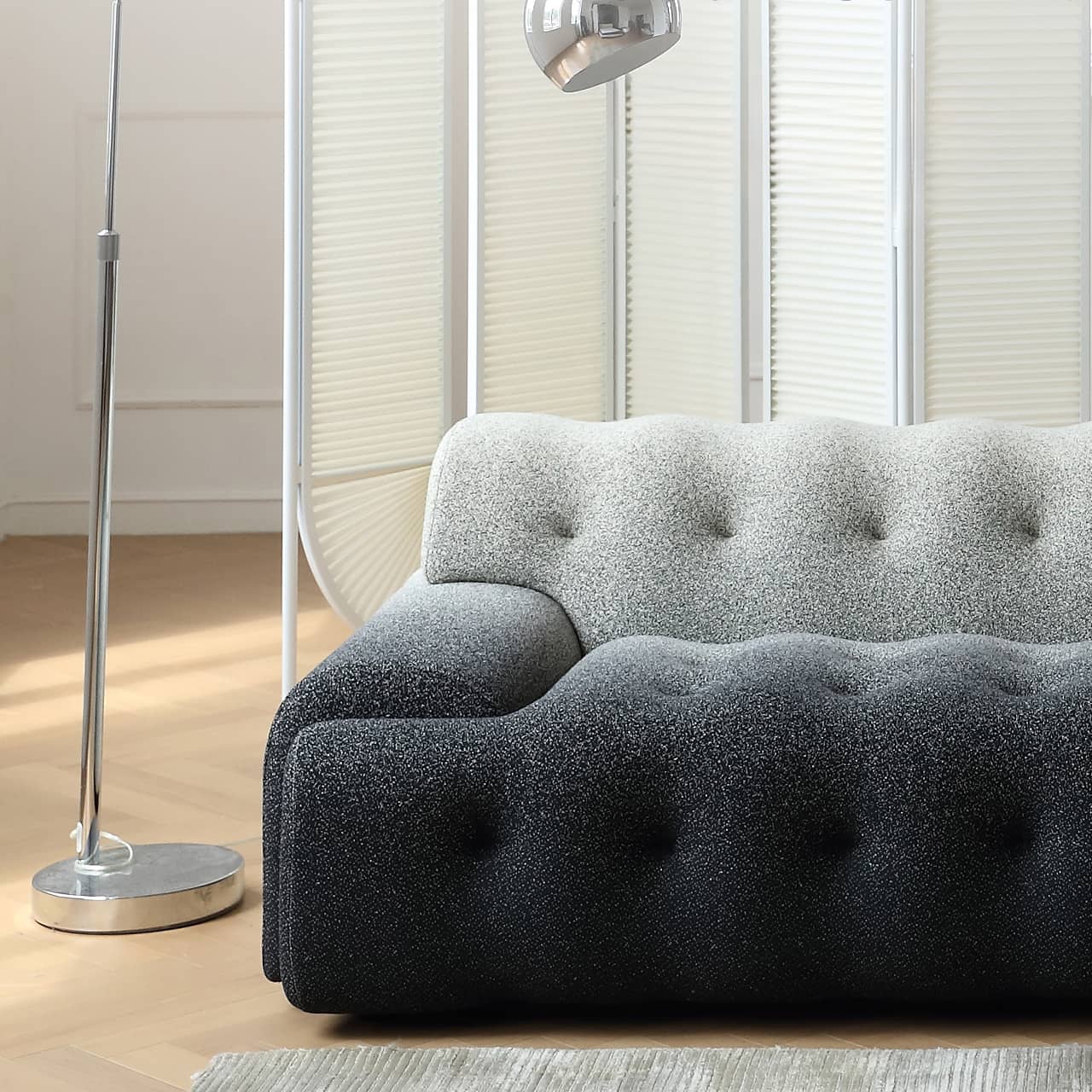 ソファー 幅270cm 3人掛け 4人掛け グラデーション ファブリック おしゃれ my-347 - BestKagu