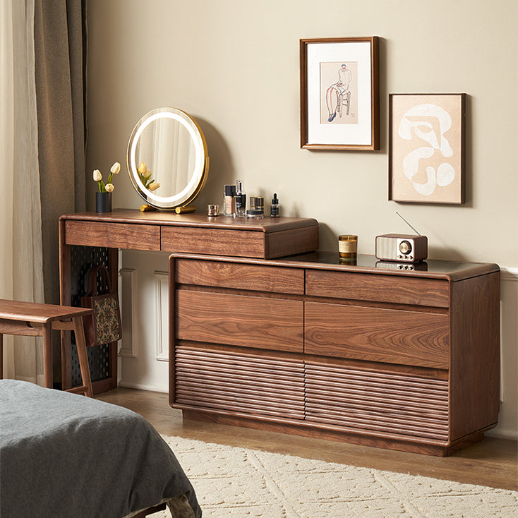 キャビネット チェスト 収納ラックドレッサー デスク伸縮式 y-m1032 - BestKagu