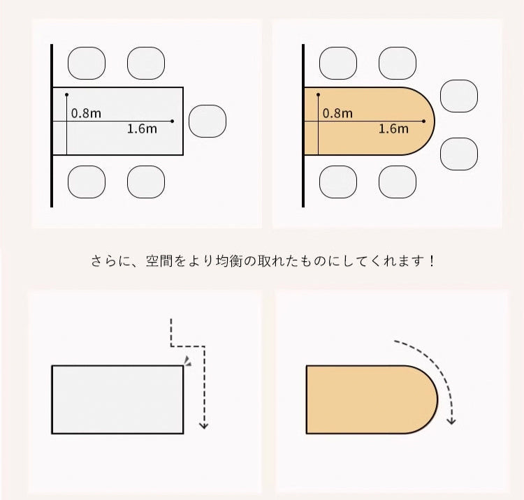 ダイニングテーブル 食事テーブル セラミック 壁付 おしゃれ msbl-323 - BestKagu