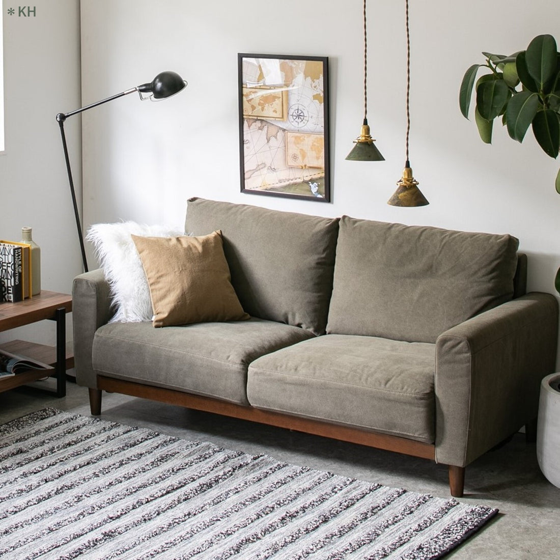 ソファ 帆布生地 二人掛け supd-ienowa-s02 - BestKagu