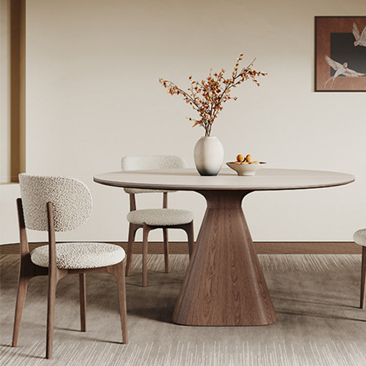 丸テーブル/セラミック/アッシュ材/ラウンドテーブルhagst-3416