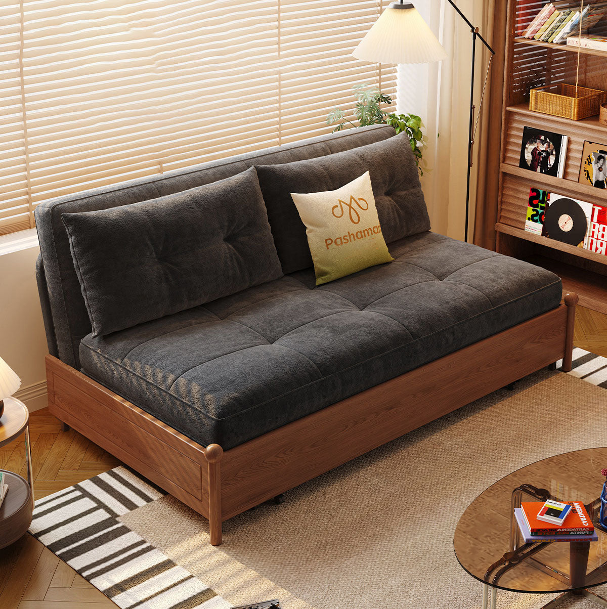 ソファ＝ベッド3WAY多機能リビングソファー来客用伸縮式カウチソファー