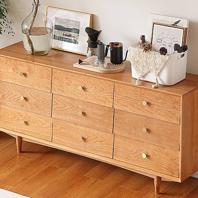 高級キャビネット チェスト出荷家具-チェリー材・ケヤキ・多層板・銅製 Hersa-1636