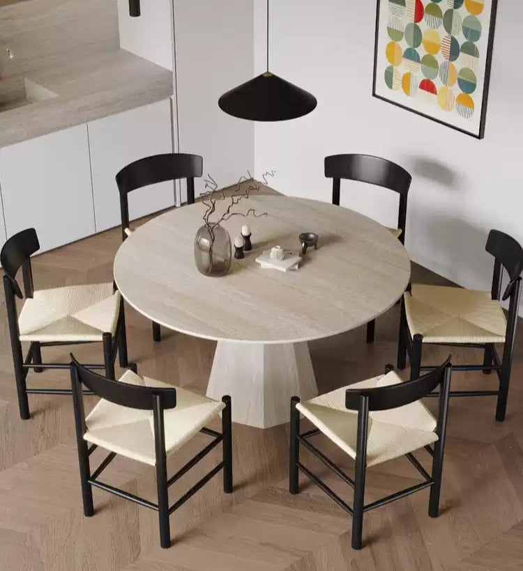 ダイニングテーブル 丸テーブルセラミック製天板 fjnw-3553