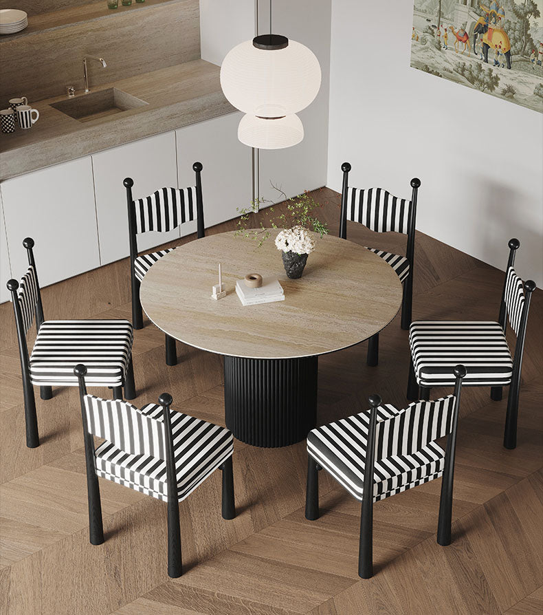 丸ダイニングテーブル 丸テーブル ダイニング  丸形 円型 セラック天板×一本足 fjnw-8810