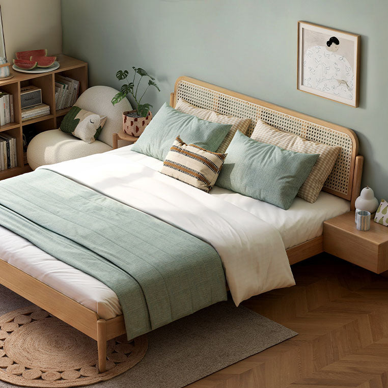 北欧デザインベッド（フレームのみ） 未来商会 ワイドダブルベッド フレームのみ ベッドフレーム おしゃれ