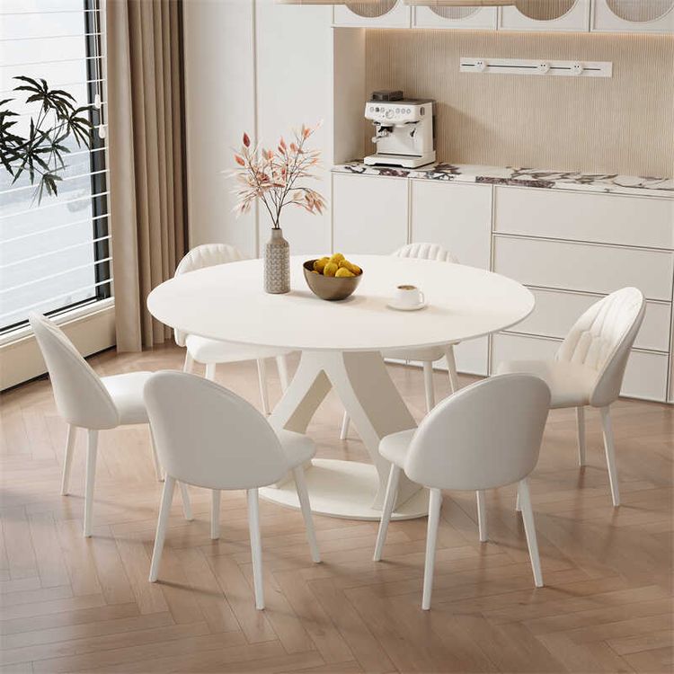 テーブル  丸テーブルダイニング ホワイト ブラック セラミック天板 スチールフレーム脚htt-3543