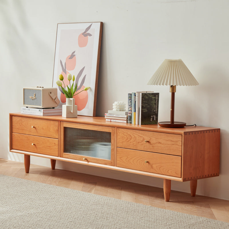 リビングテレビ台  チェリー材 ケヤキ オシャレなTVボード fcp-1310 - BestKagu