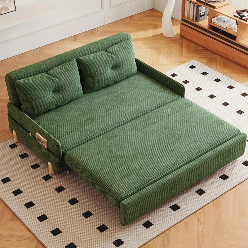 シンプルで快適な無垢材ソファー|シリコンフィル&コーデュロイ素材使用の癒し空間 fdh-3110