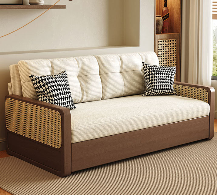 コーデュロイ生地のソファーソファベッド|快適なリビングスタイルを演出 fdh-3111