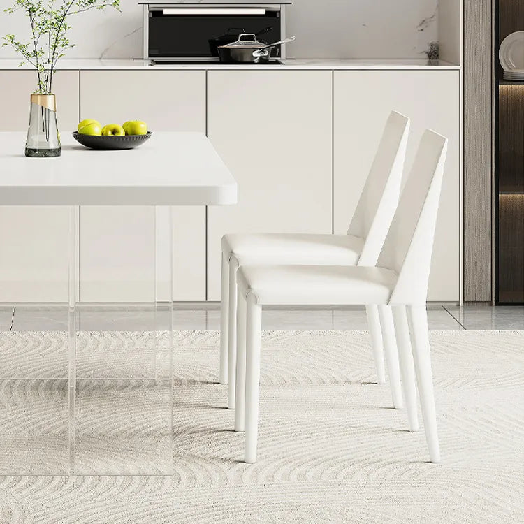 モダンデザインのセラミックテーブル - 強化したアクリル脚、上質な空間を演出 fjx-2641