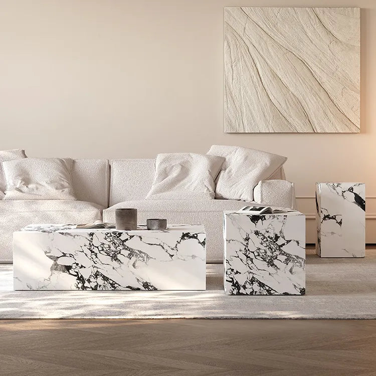 高級感あふれるセラミックセンターテーブル - コーヒーテーブル fjx-2644