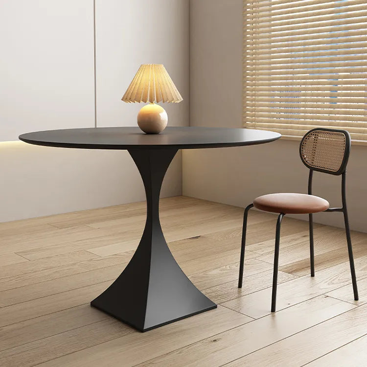 セラミック丸テーブル|高級感溢れるデザイン|スチール脚 fjx-2696