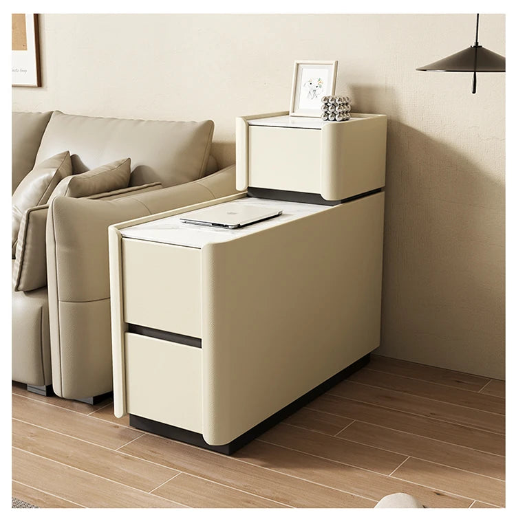 センターテーブル パイン多層板 セラミック 合皮製 おしゃれな収納付きリビングテーブル fmxjs-5351