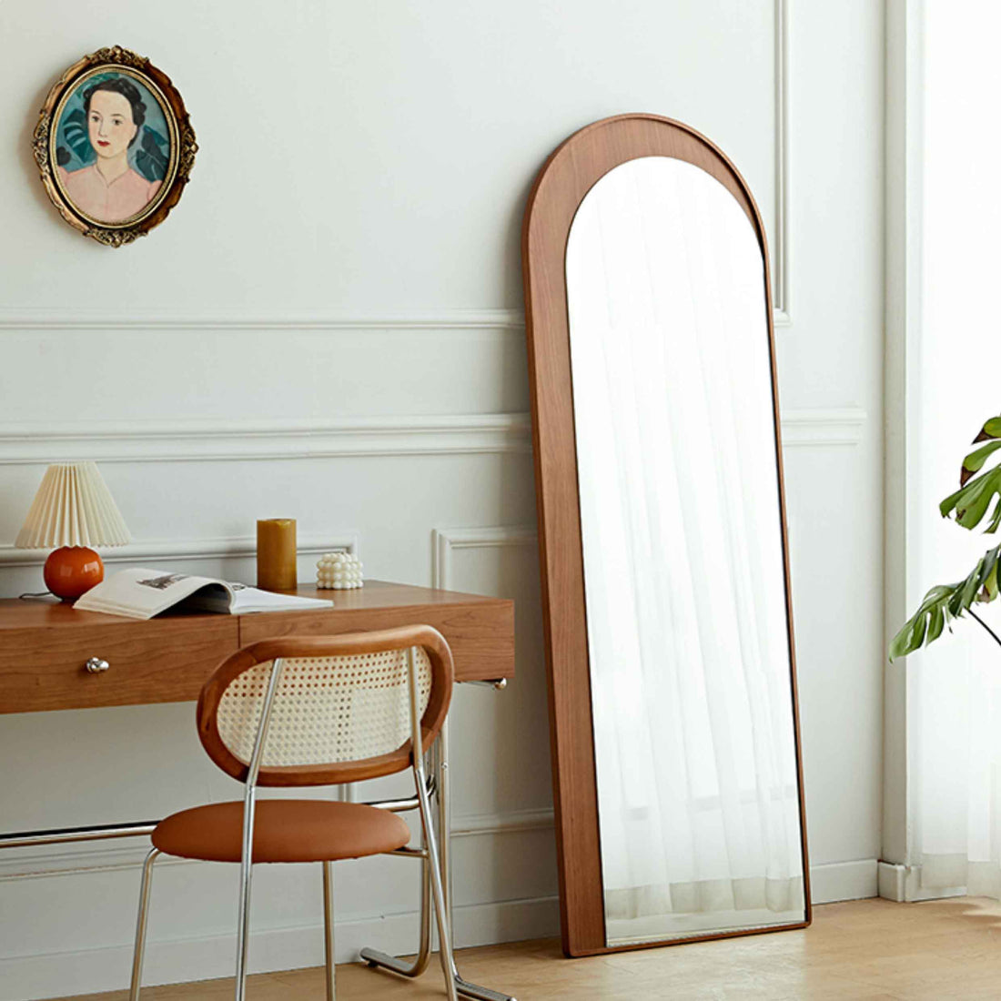 高透明度ガラス鏡 - 美しい映りでインテリアにも最適全身鏡ミラー fmy-1168