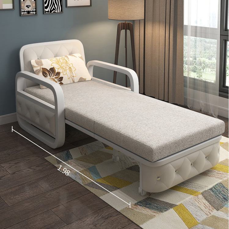 ソファベッド  PUレザー 綿麻 高級リビングソファー 片付き快適デザイン fnm-946 - BestKagu