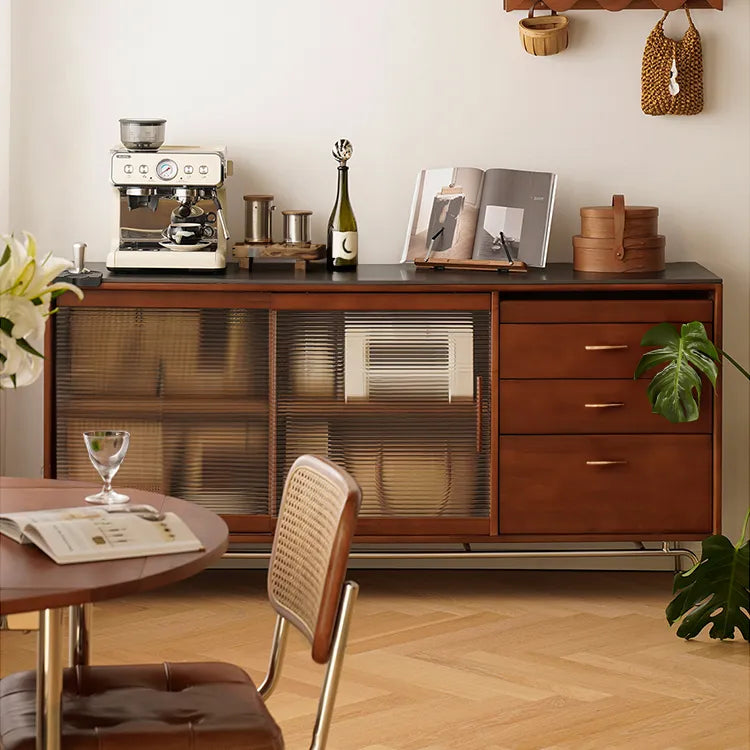 キャビネット|ガラス・ステンレス・セラミックの融合デザインのキッチン収納 fpmxm-2787