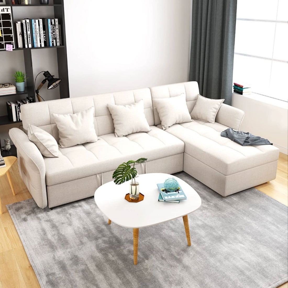 ソファー ソファベッド- 綿麻シリコンフィルで快適な座り心地 fwlp-934 - BestKagu