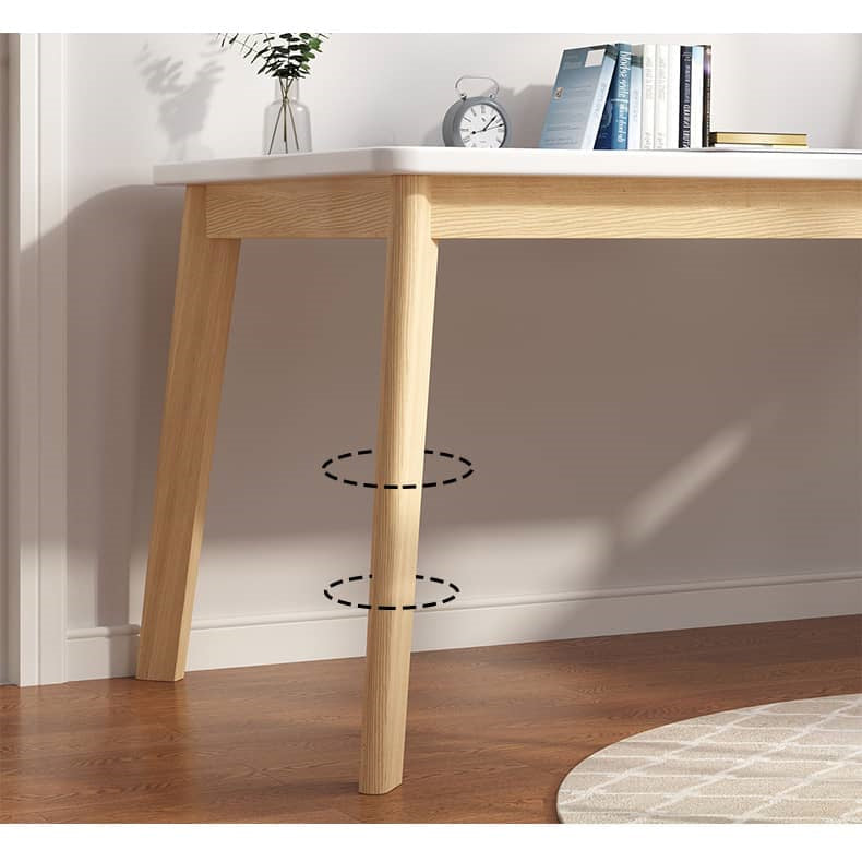 テーブル 天然木 デスク パソコンデスク 勉強机 ナチュラル ホワイトおしゃれ fxjc-920 - BestKagu