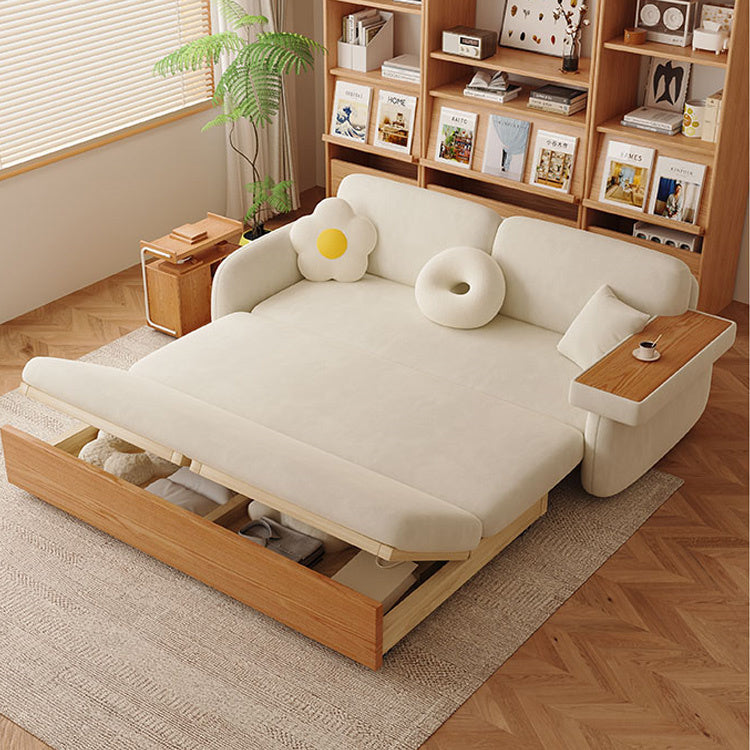 ソファベッド 多機能ソファー高級オーク材使用 シリコンフィル fxl-965