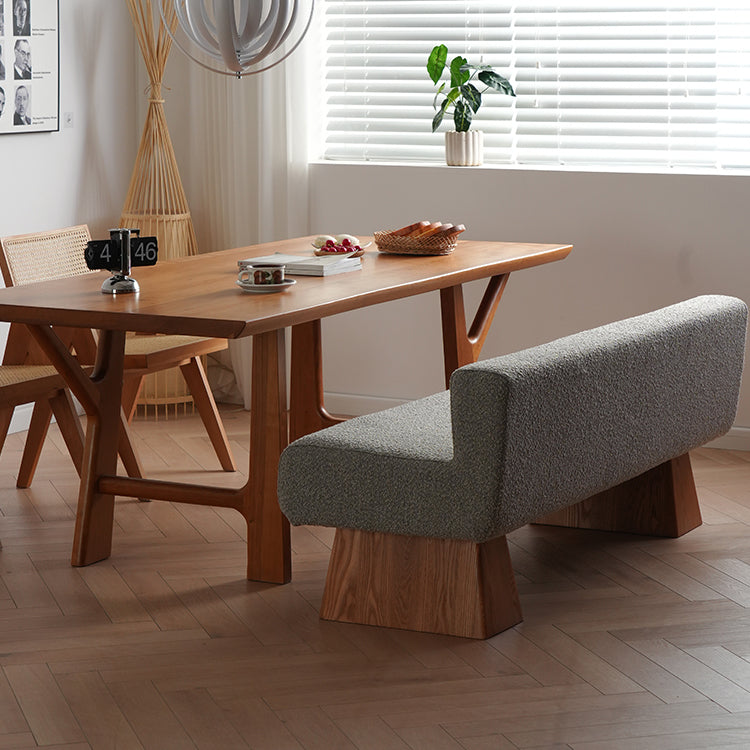 ダイニングソファ ヤチダモ×ポリエステル fyx-831 - BestKagu