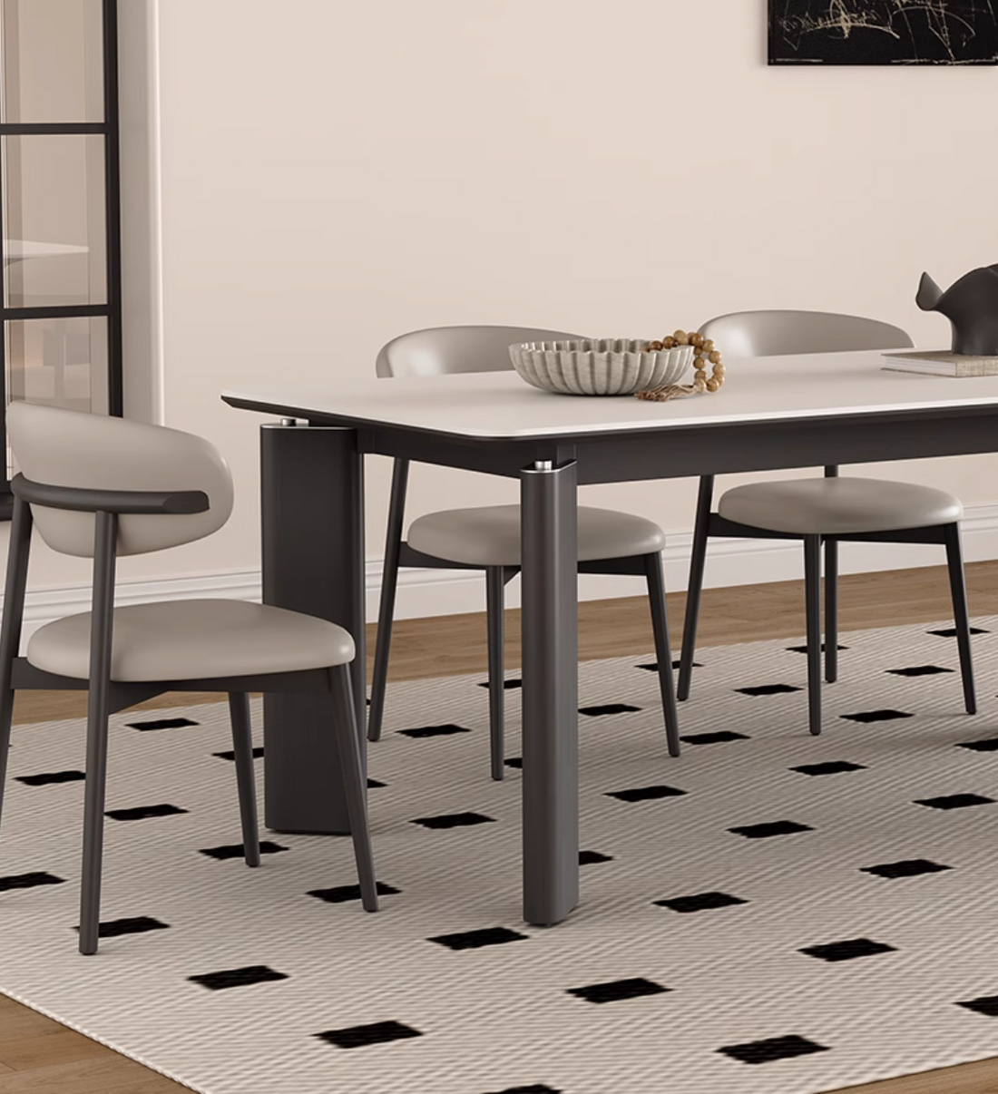 セラミックテーブル | 高級デザインと耐久性優れた hagst-1667 - BestKagu