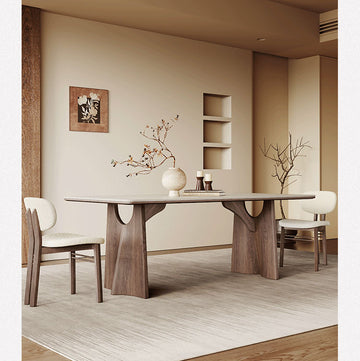 長方形テーブル リビング・ダイニングテーブル セラミック天板&FAS級アッシュ材フレーム hagst-3609