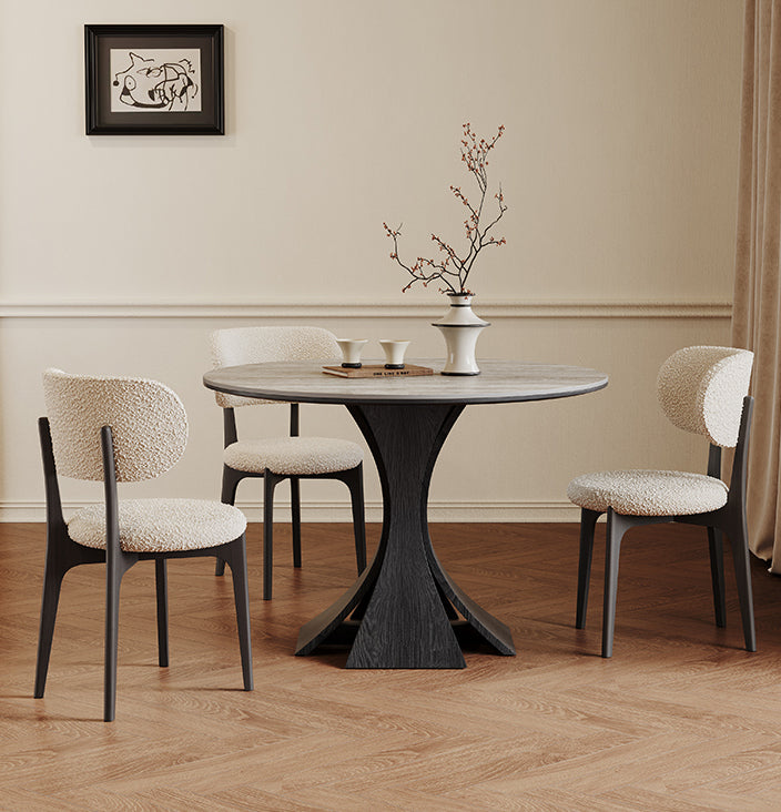 セラミック天板のダイニング丸テーブルhagst-3619