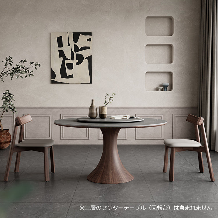 高品質セラミックテーブル 丸テーブル モダンデザインのダイニング