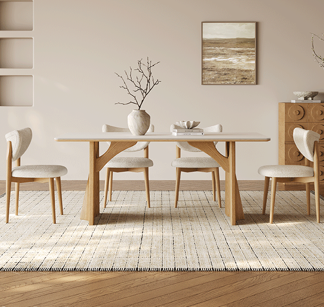 ダイニングテーブル リビングテーブル長方形 セラミック天板+木材脚フレーム hagst-6220