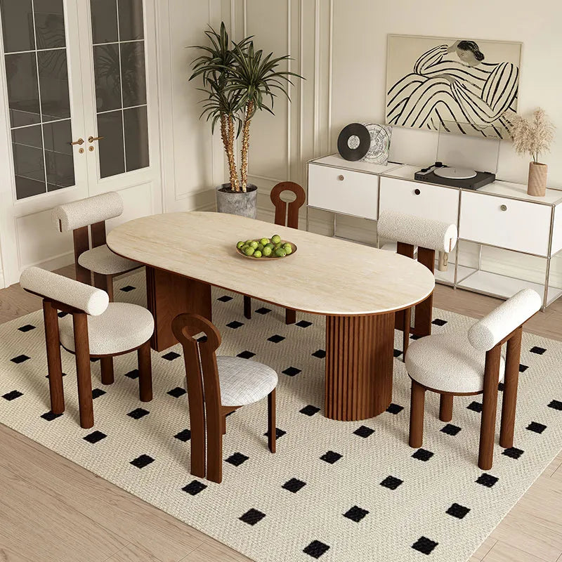 テーブル ベージュ セラミック 繊維板 hjj-3652