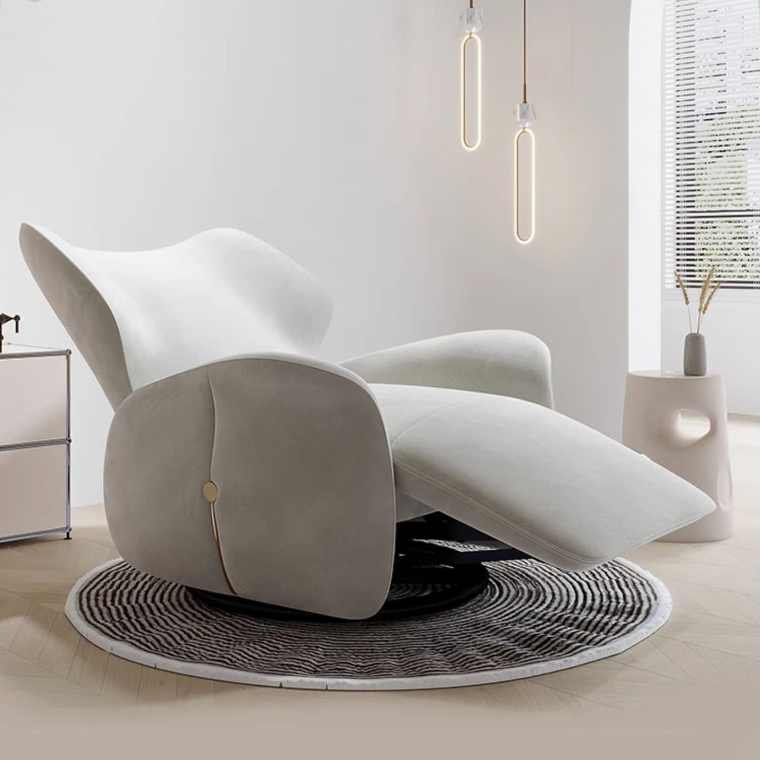 リクライニングソファ 電動 回転 USB hksc-981 - BestKagu