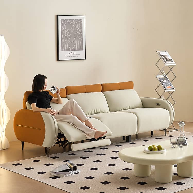 電動タイプ 合皮ソファー リラックス空間を上品に演出 hksc-986