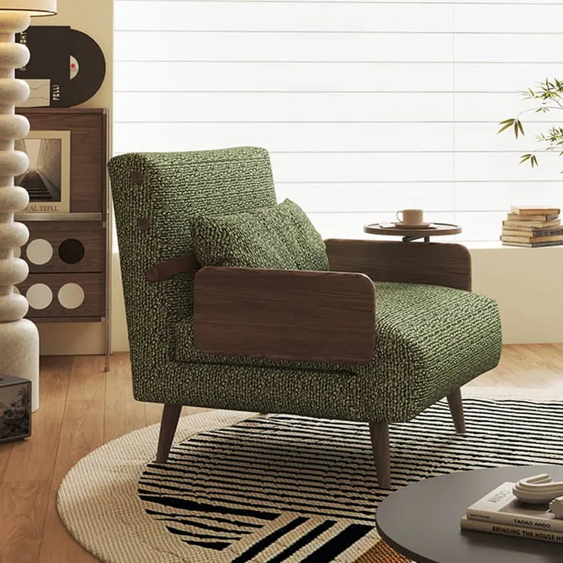 北欧風ソファー | ソファベッド 綿麻クッション リラックスチェア hns-4118