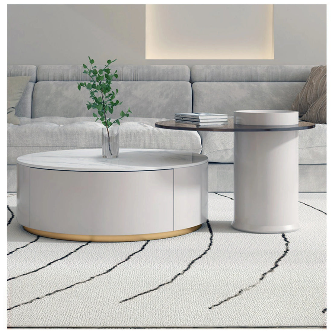 高級感漂うセラミックガラスセンターテーブル  hsj-2262