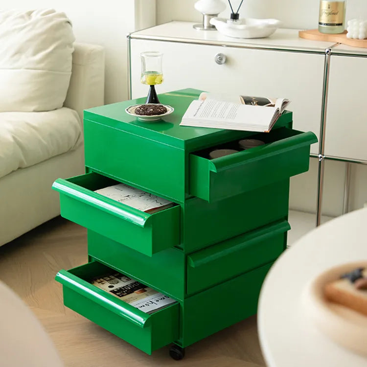 キャビネット グリーン ベージュ カラー1 ダークイエロー オレンジ ブラック  huf-3815