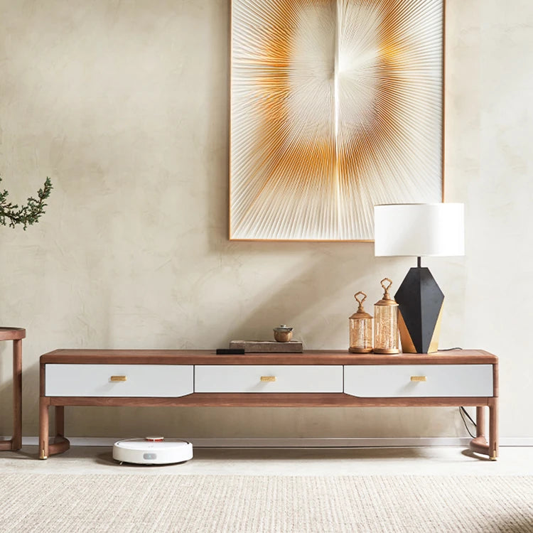 アッシュ材製のスタイリッシュテレビ台|洗練されたデザインと多層板の耐久性|リビングに最適な収納付き。 hyc-3117