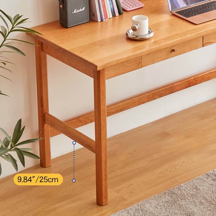 高級感あふれるチェリー材・銅・使用 デスクテーブル hykmq-753 - BestKagu