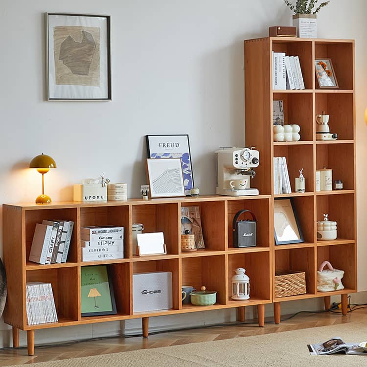 チェリー材多層板キャビネット|おしゃれな 本棚ラック収納家具 hykmq-759 - BestKagu