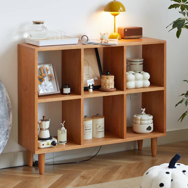 チェリー材多層板キャビネット|おしゃれな 本棚ラック収納家具 hykmq-759 - BestKagu