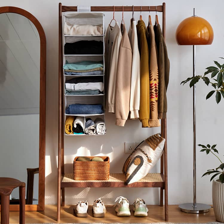 高級感溢れる木製ハンガーコレクション|チェリー材・ラタン・ウォールナット製ハンガーhykmq-783