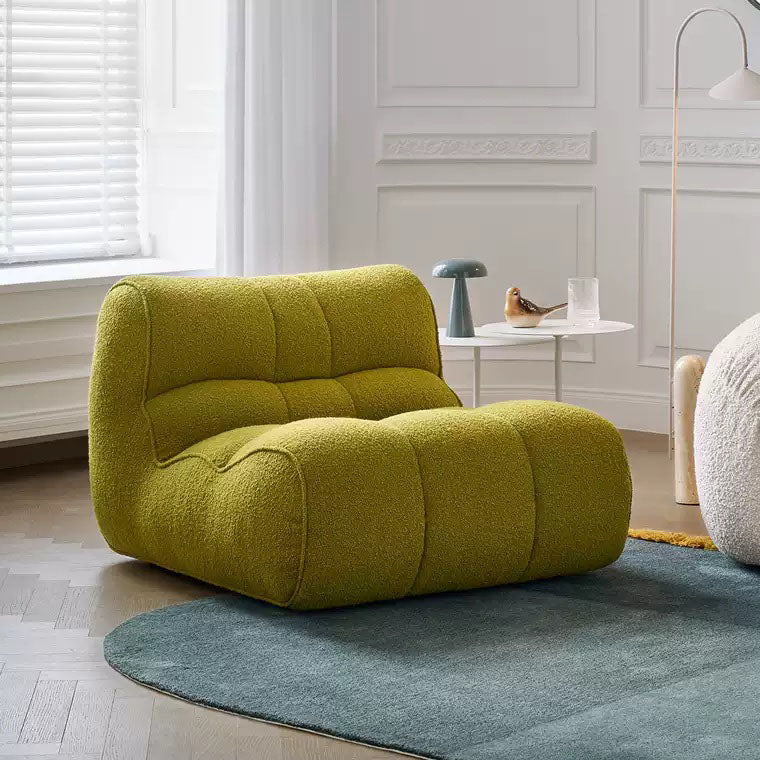 一人掛けソファ パーソナルソファ 組み合わせ式ソファー シープボア生地 moyu-200